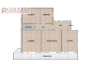zoom immagine (Appartamento 90 mq, soggiorno, 3 camere, zona Sottomarina - Centro)