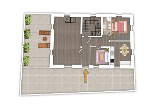zoom immagine (Appartamento 100 mq, soggiorno, 1 camera, zona Cornè)